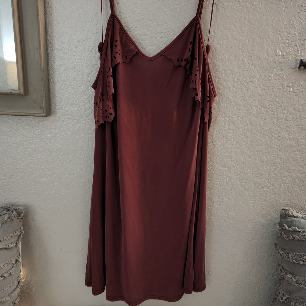 Maroon summer dress